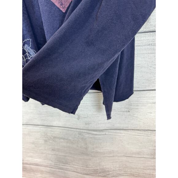 Torrid Plus Size Blue Washed Cotton Relaxed Wild Heart Boxy Tee Size 4X - Picture 3 of 8